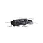 Modern Flared Arm Sofa with Water Resistant and Bolster Pillows