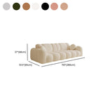 Drawing Room Standard Sofa in Midnight Black/Light Gray/Light Brown with Armrest