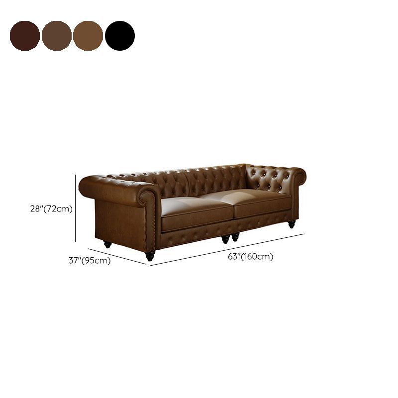 Drawing Room Standard Sofa/Loveseat in Midnight Black/Sage/Espresso with Armrest