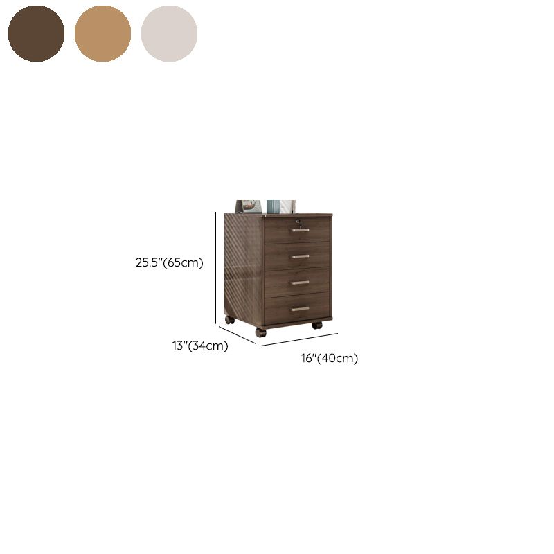 Trendy Laminate Supplies Cabinet with Roller Wheels, Drawers, Adjustable Shelving, Locking Door, and 1-Wide/2-Wide Compartments