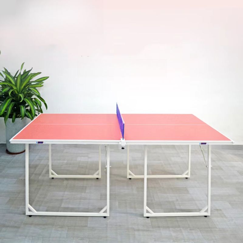 Indoor Composite Wood Ping Pong Table with Ink/Rose/Cerulean Top and Included Table Tennis Paddle