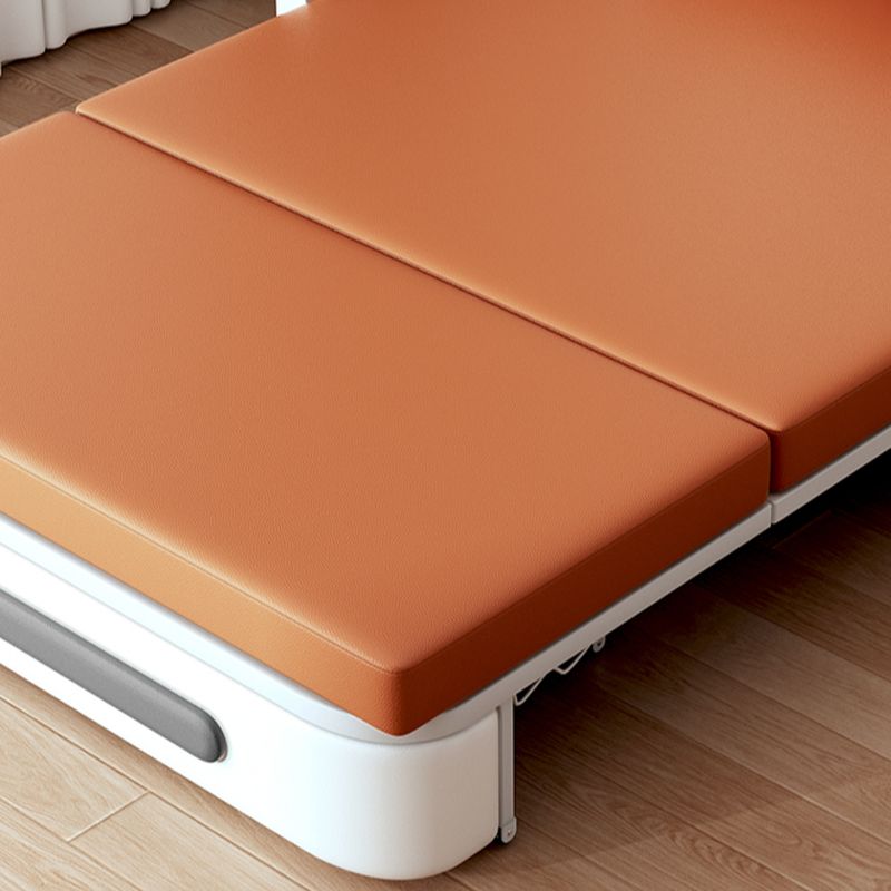 Scratch-immune Futon Day Bed with Pillow Back for 2 People, Receptacle Storage, Square Arm, Pillow, and Full Size Bed