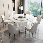 Modern 1/2/7 Pieces Dining Set Round Sintered Stone Dining Table for Dining Room