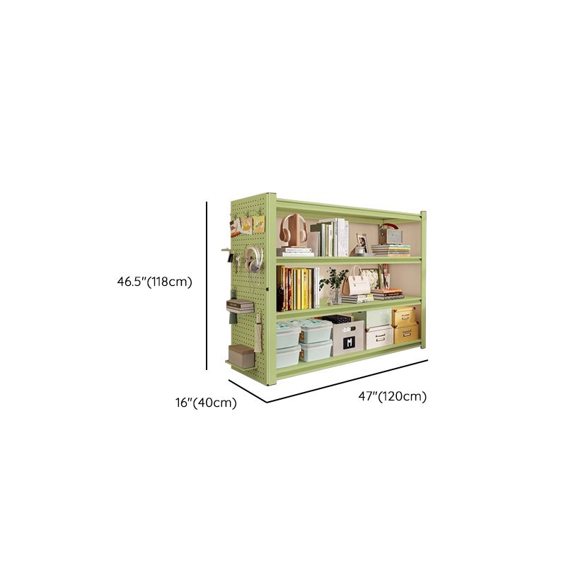 Light Green Modern Steel Tower Shelf with Alterable Shelf and Unfixed Installation