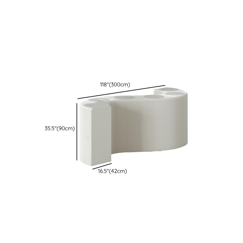 Chalk Collapsible Rectangle Up to 19 in W x 20 to 29 in/30 to 39 in/40 in & above H Unfinished Display Table with Single Pedestal Base