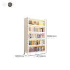 Metal Organizer Shelf with 4/5/3 Shelves, Vertical/Lateral Filing Orientation, Lucite Door, Closed Back