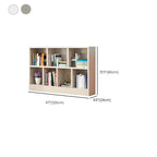 Modern Horizontal/Vertical Cubes Storage in Wood with Closed Back and 3-Shelf/4 Shelves