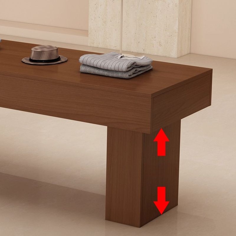 Receptacle Feature Black/Brown/Ivory Display Table with Tempered Glass Top, 30 to 39 in Height, Unfinished Finish, 50 in & above/40 to 49 in Size, 20 to 29 in Width