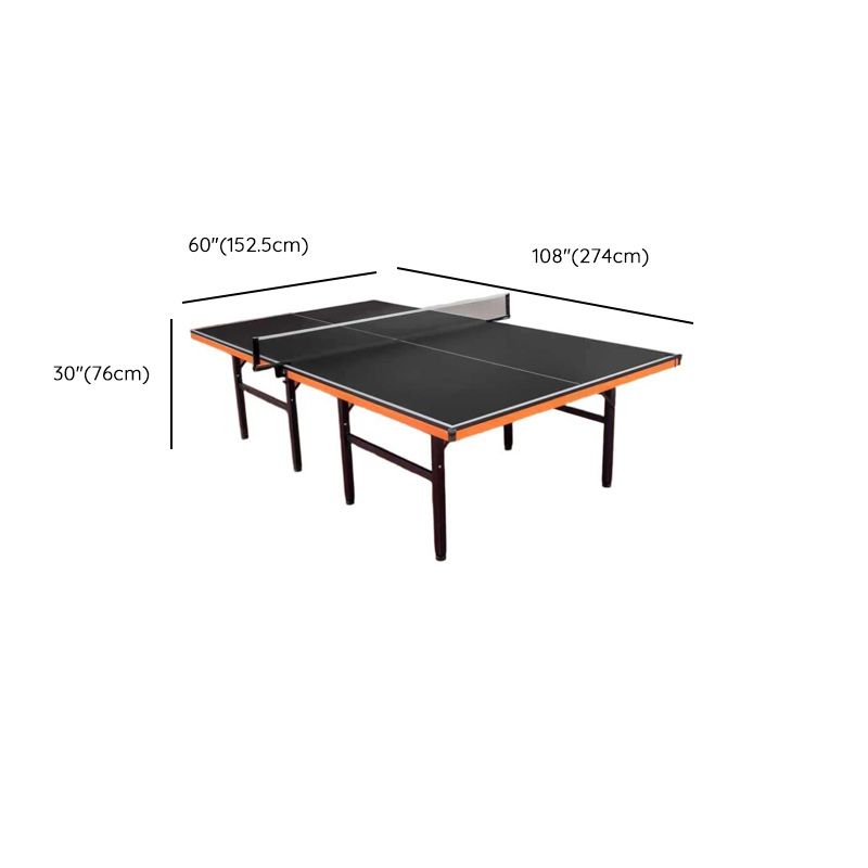 Indoor Ping Pong Table with Synthetic Laminate Top in Ink/Dark Blue and Included Table Tennis Paddle