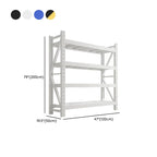 Minimalist Steel Warehouse Storage Rack with Shelves, Detached Installation