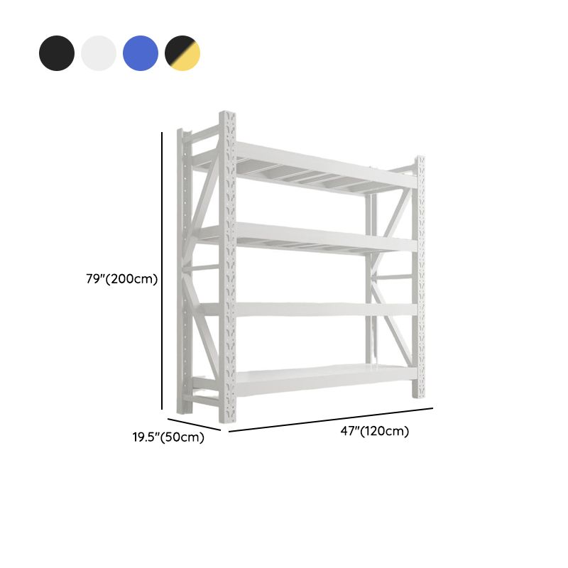 Minimalist Steel Warehouse Storage Rack with Shelves, Detached Installation