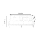 Contemporary Armless Standard Sofa Bed Dual Purpose Sofa for Living Room