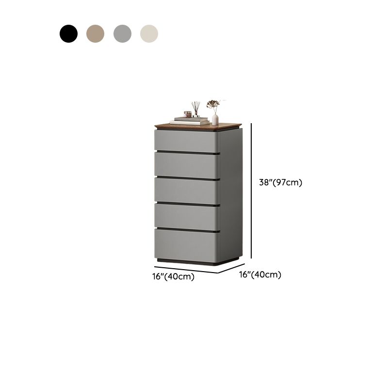 Casual Raw Wood Bachelor Chest/Semainier with 5/4/3 Drawers in Vertical Orientation