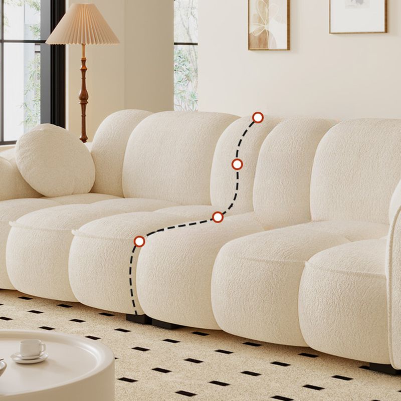 Drawing Room Standard Sofa in Midnight Black/Light Gray/Light Brown with Armrest