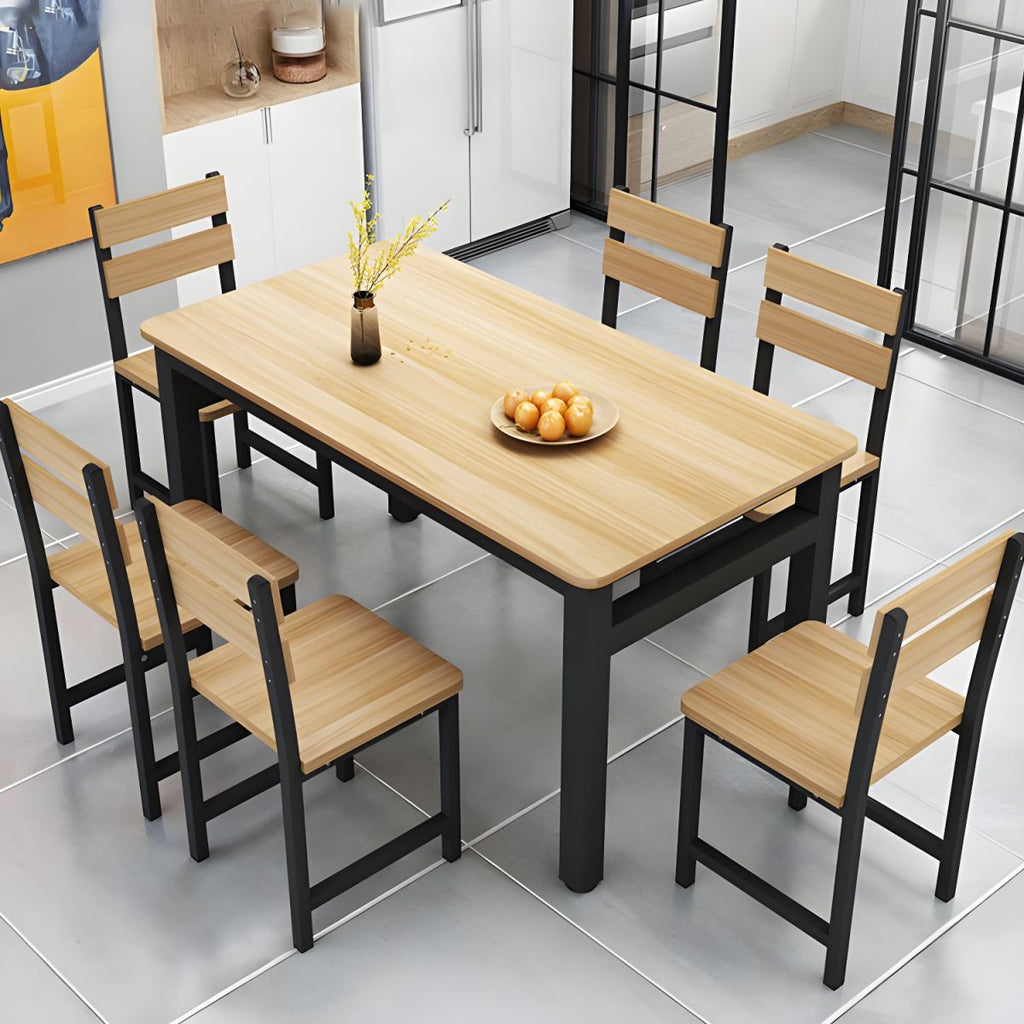 Modern Style Wooden Dining?Room?Set Standard Height Home Dining Table Furniture