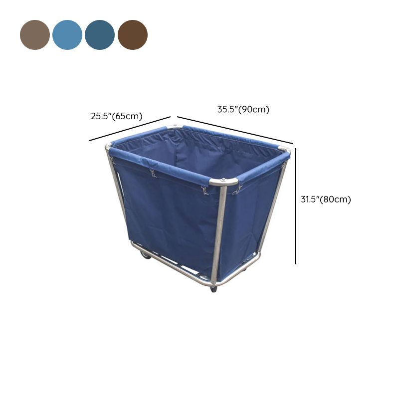 Alloy Laundry Cart Washable and Removable with Casters for Adult