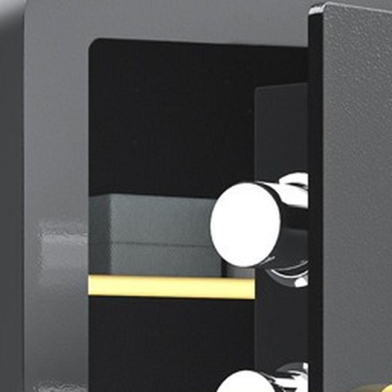 Steel Security Safe with Battery, Pry Resistant, Lockable with Keys and Shelves