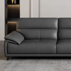 Contemporary Modern Solid Color Tear Resistant Standard Sofa/Loveseat in Ink with 4-seater/3/2 People and 2 Pillows
