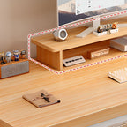 Black/Chalk Rectangular Metal Base Warp Resistant Table with Shelves, Toboggan Base, Cable Management, and Rounded Corners