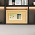 Steel Security Safe with Battery Included, Pry Resistant, Lockable with Keys