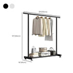 Modern Simple Style Hall Rack with Receptacle Storage, 1 Shelf/2 Shelves, Steel Frame, and Alloy Hook