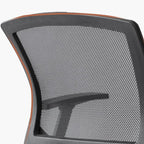 Minimalist Ergonomic Office Furniture with Midnight Black Upholstered Seating and Arms
