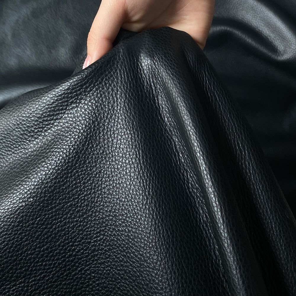 L-Shape Ink/White/Brown Sofa Recliner with Right Hand Facing Orientation