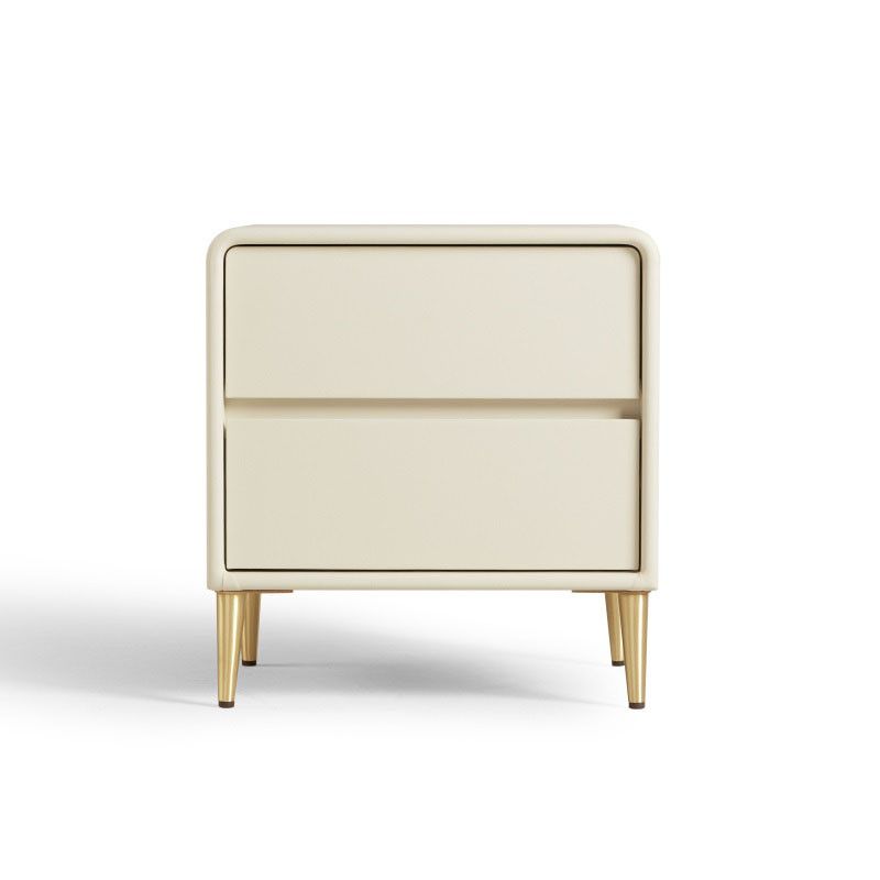 Casual Composite Wood Drawer Storage Nightstand