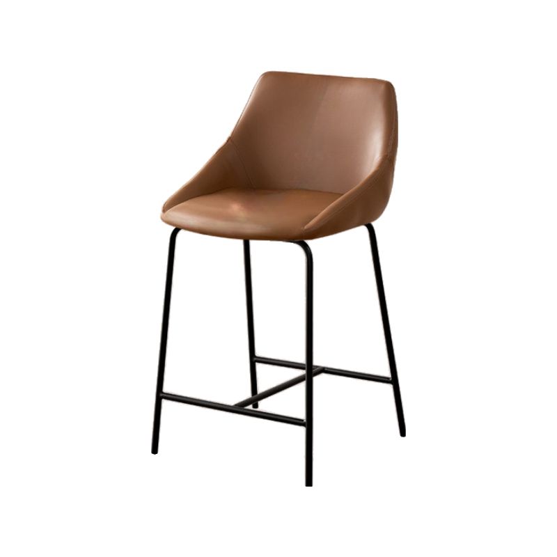 Casual Rawhide Bar Stools in Dark Gray/Jade Green/Cream with Back and Pail Seat, Featuring Leg Rest