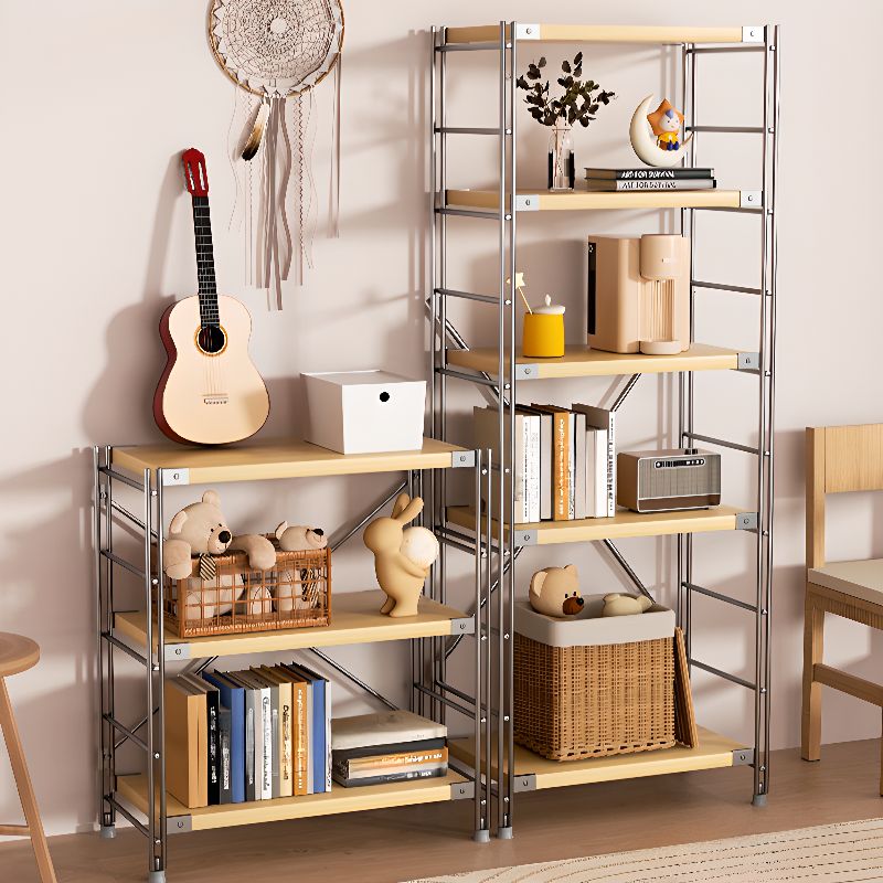Minimalist Steel Pallet Storage Rack with Flexible Shelves, Free Standing