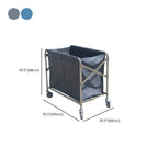 Alloy Laundry Cart Washable and Removable with Casters for Adult