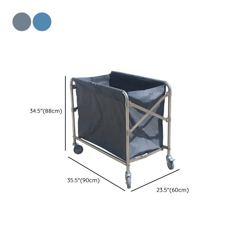 Alloy Laundry Cart Washable and Removable with Casters for Adult