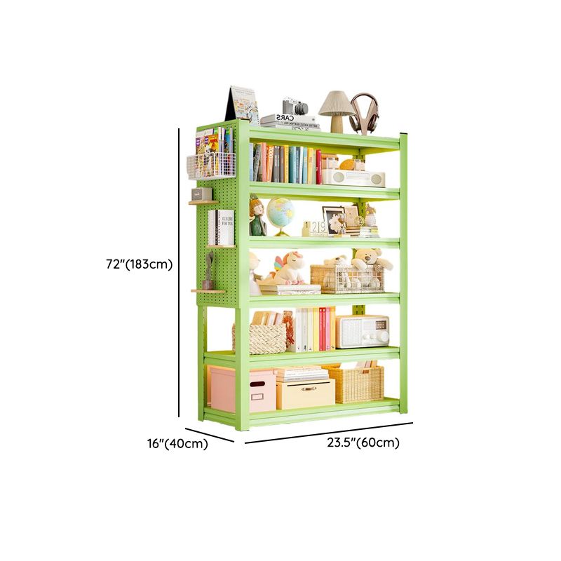 Olive Green Simplistic Wire Warehouse Storage Rack with Alterable Shelf and Standing Installation