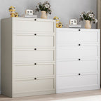 Casual Steel Bachelor Chest/Semainier with 5/3/4 Drawers in Vertical/Horizontal Orientation