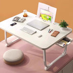Casual Engineered Wood 1 Tier Notebook Stand with Pop Up Foldable Design