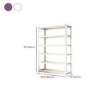 Steel Vertical Barrister Bookcase with 4-Shelf/6-Shelf/5-Shelf and Open Back