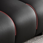 Tear Resistant Black Standard/Single Sofa with Arm and 3/1 Pillows