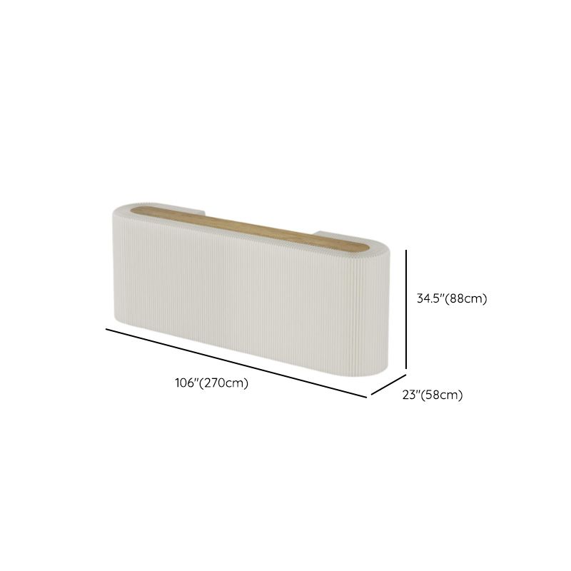 Chalk Oblong Display Table with Locker Feature, Unfinished Finish, 30 to 39 in/40 in & Above Height, 50 in & Above Size, 20 to 29 in Width