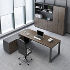 Pedestal Rust Resistant Office Desk with Cooling Hole, Cable Management, 3 Drawers, Exterior Shelf and Cpu Storage