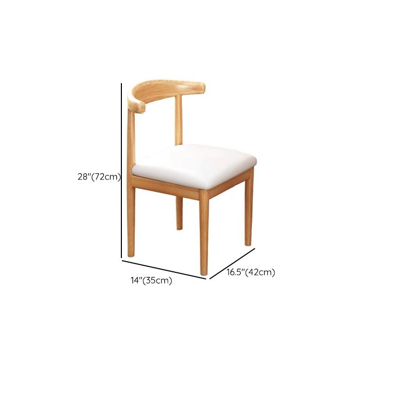 Modish Restaurant Side Chair with Ventilated Back, Upholstered Seat, and Steel Legs