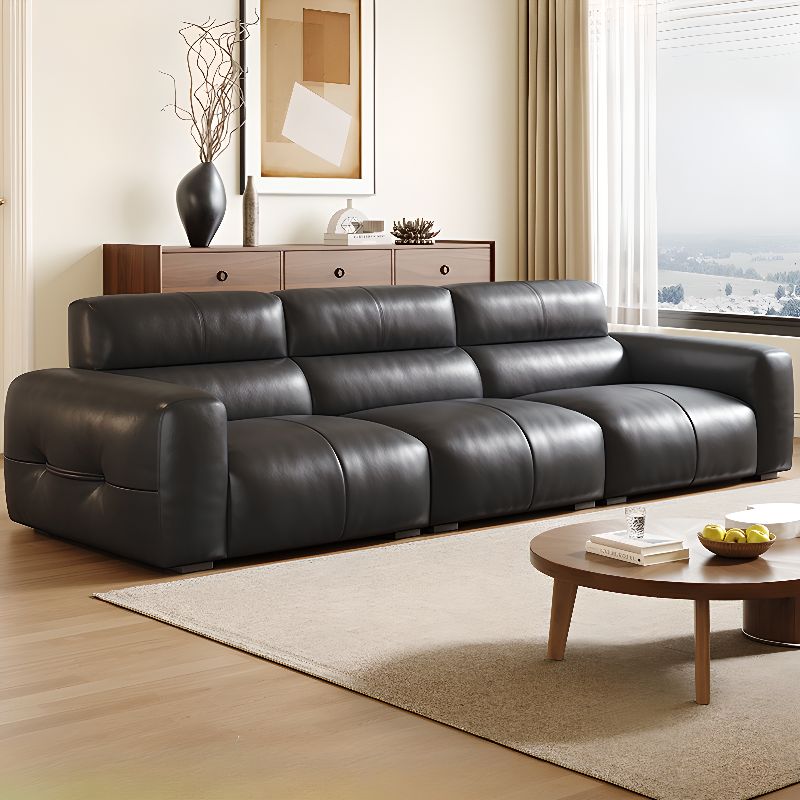Contemporary Modern Solid Color Water Resistant Standard Sofa in Ink for 3/4-seater/Seats 1