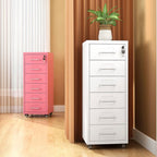 Home Office Free Standing Vertical Filing Cabinet: Hydrophobic, Stockroom Storage, Tableside Orientation, Secretary Safe