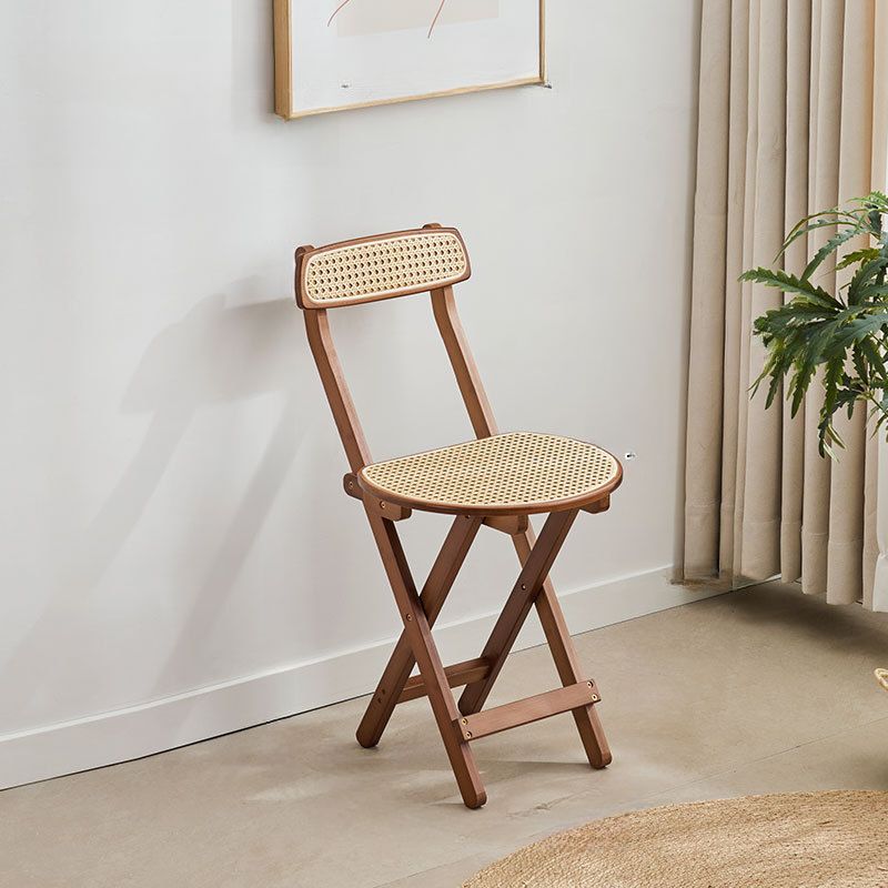 Tropical Cocoa/Natural Color Willow Space-saving Bistro Stool