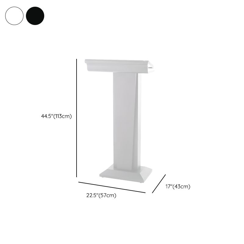 Metal Mobile Full Podium with Storage and Rollers