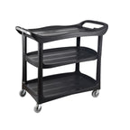 Synthetic Material Detached Accessory Cart with 3 Tiers, 4 Casters & Handle Culinary Space