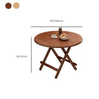 Veneer Dining Table with Crossed Legs, Foldable Square Top for 2-seater/Seating for 4, Scratch Resistant