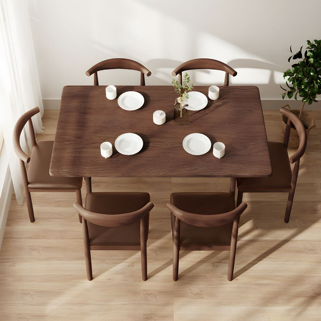 Modern Simple Household Standard Tableware Rectangular Kitchen Tableware 4 Legs Table