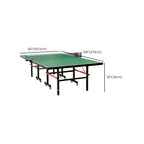 Dual-Tone Cerulean/Olive Green Indoor/Outdoor Ping Pong Table with Synthetic Laminate and Paddle