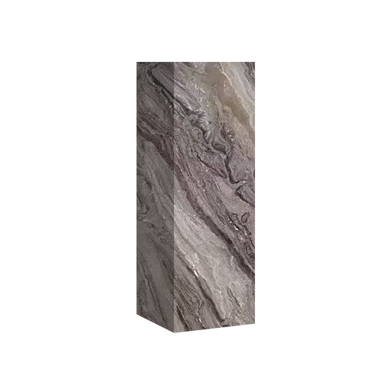 Tan Square Marble Pattern Stone Display Table with Unfinished Finish, 30 to 39 in/20 to 29 in Height, Up to 19 in Size