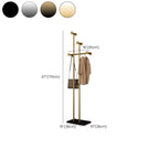 Contemporary Alloy Coat Rack with Metal Hook